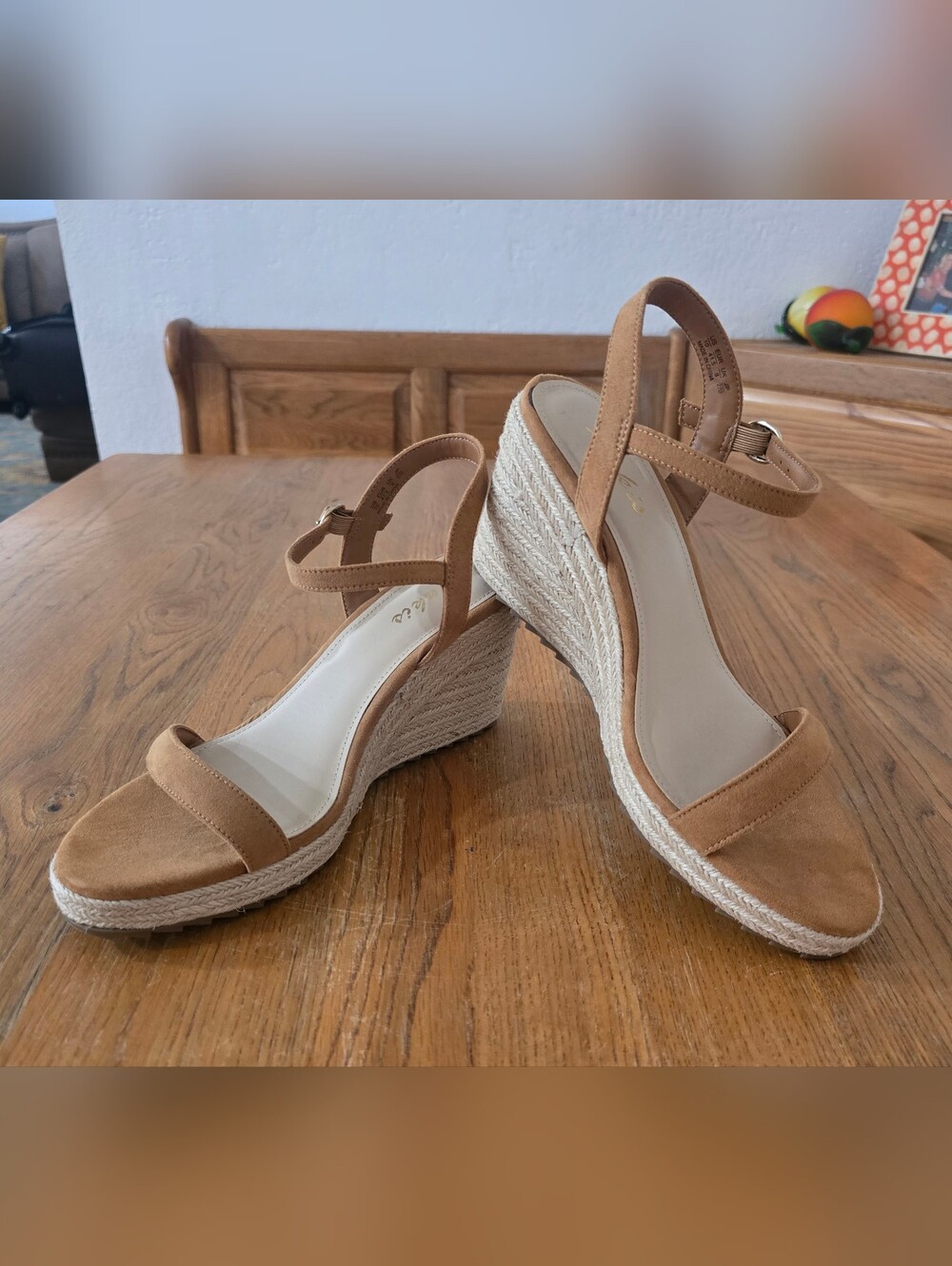 NEW Anki's Rope Wedge Sandals w/Espadrille Ankle Strap-Size 10